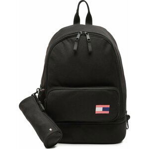 Batoh Tommy Hilfiger Big Flag Backpack Set AU0AU01726 Černá