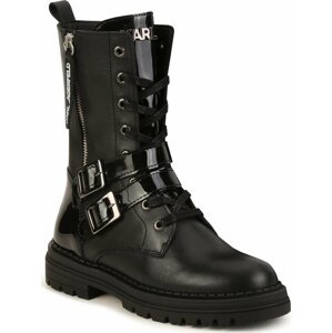 Kotníková obuv Karl Lagerfeld Kids Z19112 S Black 09B