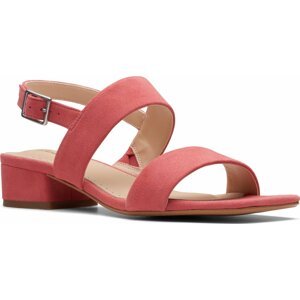 Sandály Clarks Seren25 Strap 26171864 Strawberry Suede