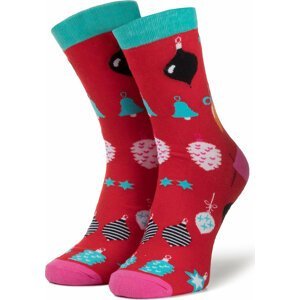 Klasické ponožky Unisex Dots Socks DTS-SX-474-W Červená