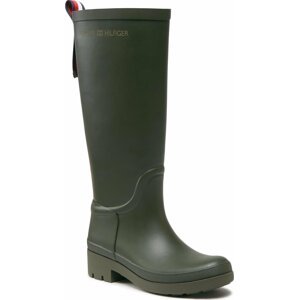 Polokozačky Tommy Hilfiger Tommy Rubberboot FW0FW07665 Army Green RBN