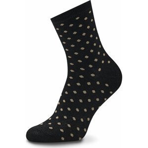 Dámské klasické ponožky Pieces Sebby Glitter 17094859 Pattern Black
