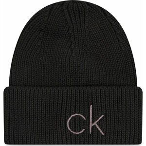 Čepice Calvin Klein Essentials Beanie K60K608660 Black BAX