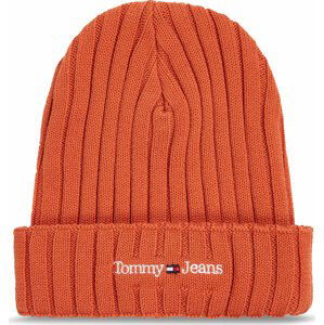 Čepice Tommy Jeans Tjm Sport Elevated Long Beanie AM0AM11678 Bonfire Orange SFQ