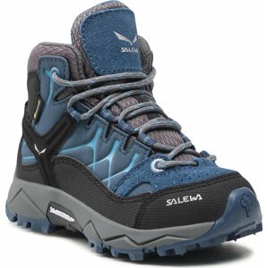 Trekingová obuv Salewa Jr Alp Trainer Mid Gtx GORE-TEX 64010-0365 Dark Denim/Charcoal