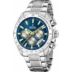 Hodinky Festina Timeless Chronograph 20668/5 Navy/Silver