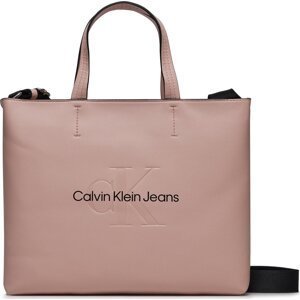 Kabelka Calvin Klein Jeans Sculpted Mini Slim Tote26 Mono K60K611547 Pale Conch TFT