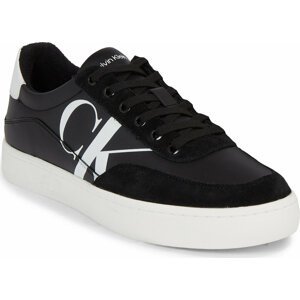 Sneakersy Calvin Klein Jeans Classic Cupsole Laceup Mix Lth YM0YM00713 Black/Bright White BEH