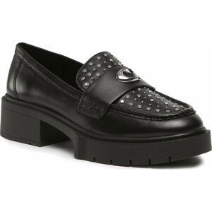 Loafersy Coach Leela Stud Leather CE309 Black