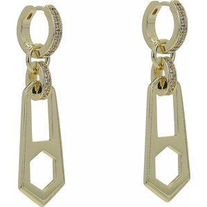 Naušnice Luv AJ Zipper Hoops HOL22-E-ZH-G Golden