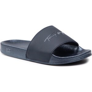 Nazouváky Tommy Hilfiger Metallic Pool Slide FW0FW05760 Desert Sky DW5