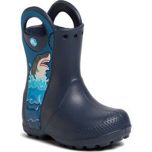 Holínky Crocs Crocsfl Shark Ptch Rain Boot B 206174 Navy