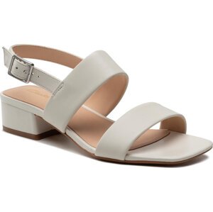 Sandály Clarks Seten25 Strap 261648944 White Leather