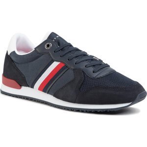 Sneakersy Tommy Hilfiger Iconic Material Mix Runner FM0FM02667 Desert Sky DW5