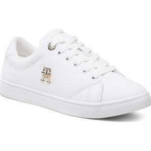 Sneakersy Tommy Hilfiger Essential Th Logo Sneaker FW0FW06905 White YBR