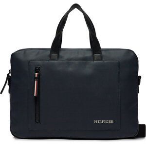 Brašna na notebook Tommy Hilfiger Th Pique Slim Computer Bag AM0AM11784 Tmavomodrá