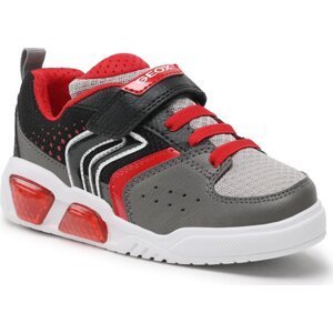 Sneakersy Geox J Illuminus Boy J35GVA011FEC0051 S Grey/Red