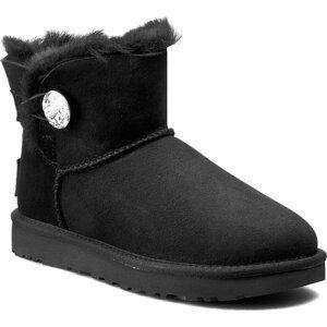 Sněhule Ugg W Mini Bailey Button Bling 1016554 W/Blk