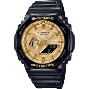 Hodinky G-Shock Octagon GA-2100GB-1AER Black/Gold