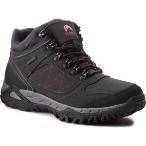 Trekingová obuv Elbrus Lasano Mid Wp Black/Grey/Red