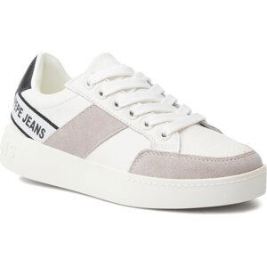 Sneakersy Pepe Jeans Brixton Tape PLS30891 White 800