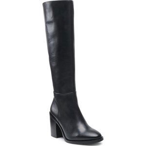 Kozačky Tommy Hilfiger Th Flag Stud Longboot FW0FW05949 Black BDS