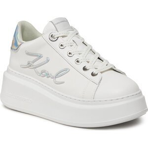 Sneakersy KARL LAGERFELD KL63510A White Lthr w/Silver 01S