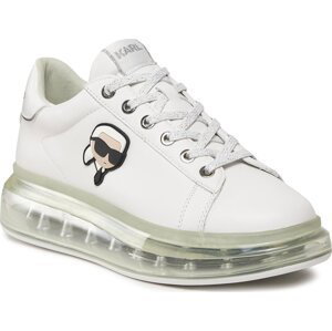 Sneakersy KARL LAGERFELD KL62630N White Lthr w/Silver 01S