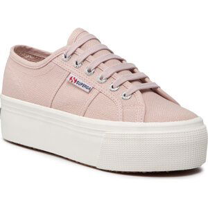 Tenisky Superga 2830 Platform S9111LW Pink Skin/F Avorio AFB