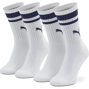 Sada 2 párů vysokých ponožek unisex Puma 907944 03 White/Blue 003