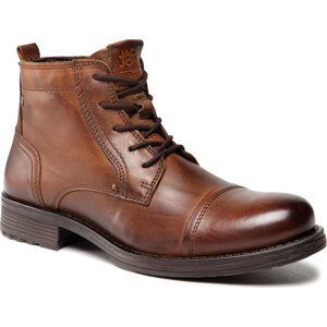 Kotníková obuv Jack&Jones Jfwrussel Mid 12175958 Cognac