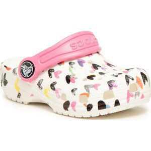 Nazouváky Crocs Classic Heart Print Clog K 207000 White