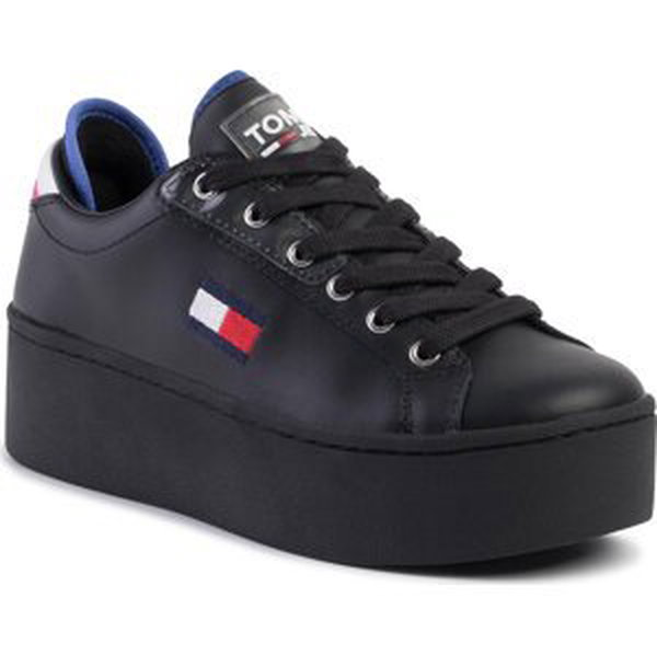 Sneakersy Tommy Jeans Flatform Tommy Jeans Sneaker EN0EN00718 Black BDS