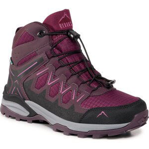 Trekingová obuv Elbrus Euberen Mid Wp Wo's Winetasting/Purple Potion/Festival Fuchsia/Black