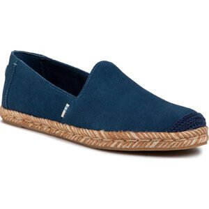 Espadrilky Toms Pismo 10015099 Majolica Blue Suede