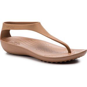 Sandály Crocs Serena Flip W 205468 Bronze/Bronze