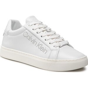 Sneakersy Calvin Klein Cupsole Lace Up Perf HW0HW00768 Triple White 0K4