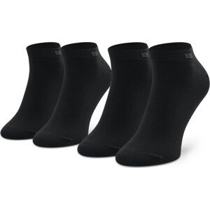 Sada 2 párů pánských nízkých ponožek Boss 2P As Uni Cc 50469849 Black 001