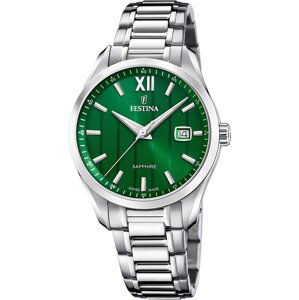 Hodinky Festina Swiss Made 20026/3 Silver/Green