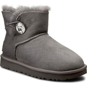 Sněhule Ugg W Mini Bailey Button Bling 1016554 W/Grey