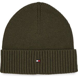 Čepice Tommy Hilfiger Essential Flag Beanie AM0AM10337 Army Green RBN