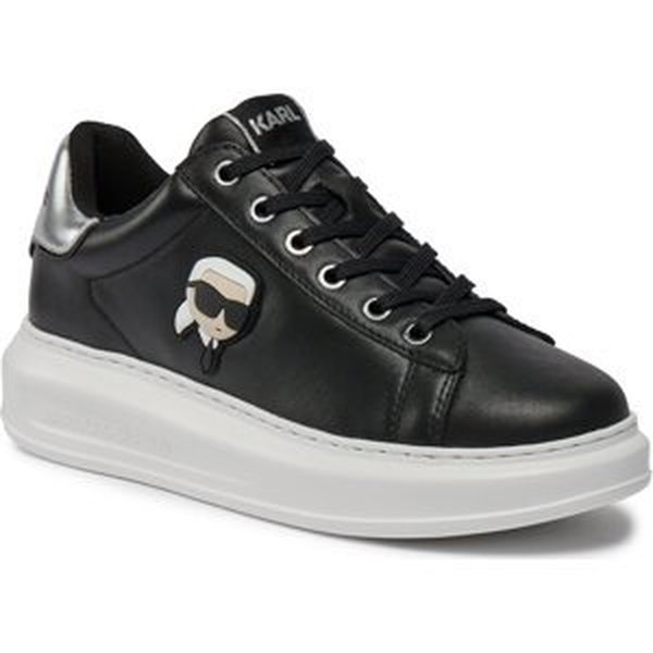 Sneakersy KARL LAGERFELD KL62530N Black Lthr 000
