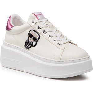 Sneakersy KARL LAGERFELD KL63530A White Lthr W/Pink