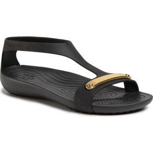 Sandály Crocs Serena Metallic Bar Sdl W 206421 Gold/Black