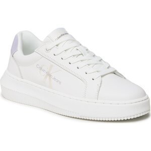 Sneakersy Calvin Klein Jeans Chunky Cupsole Laceup Lth Preal YW0YW01225 White/Pearlized Lavander Aure 0K5