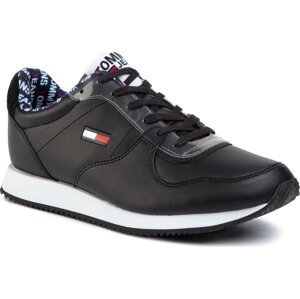 Sneakersy Tommy Jeans Casual Tommy Jeans Sneaker EM0EM00372 Black BDS