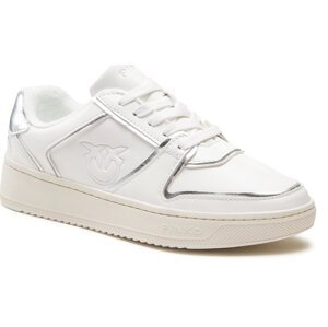 Sneakersy Pinko Flamine Sneaker 20231 BLKS1 101226.A0VK White/Silver ZI6