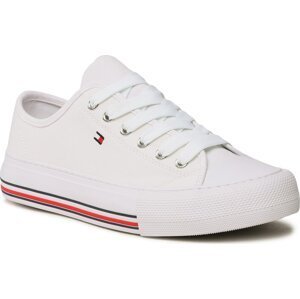 Plátěnky Tommy Hilfiger Low Cut Lace-Up Sneaker T3A9-32677-0890 S White 100