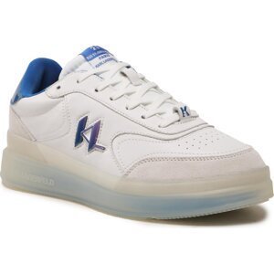Sneakersy KARL LAGERFELD KL53426 White Lthr W/Blue