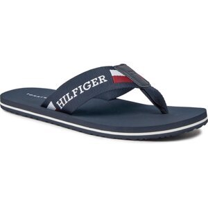 Žabky Tommy Hilfiger Corporate Monotype Beach Sandal FM0FM04913 Desert Sky DW5